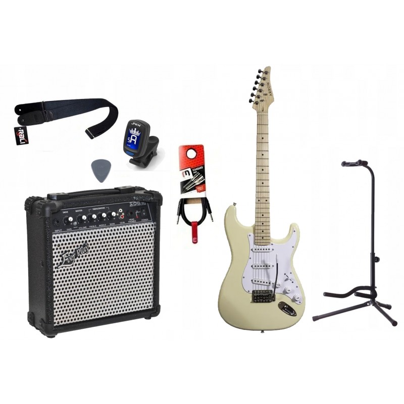Gitara Elektryczna + Wzmacniacz 15W Tuner Zestaw 749 - 1