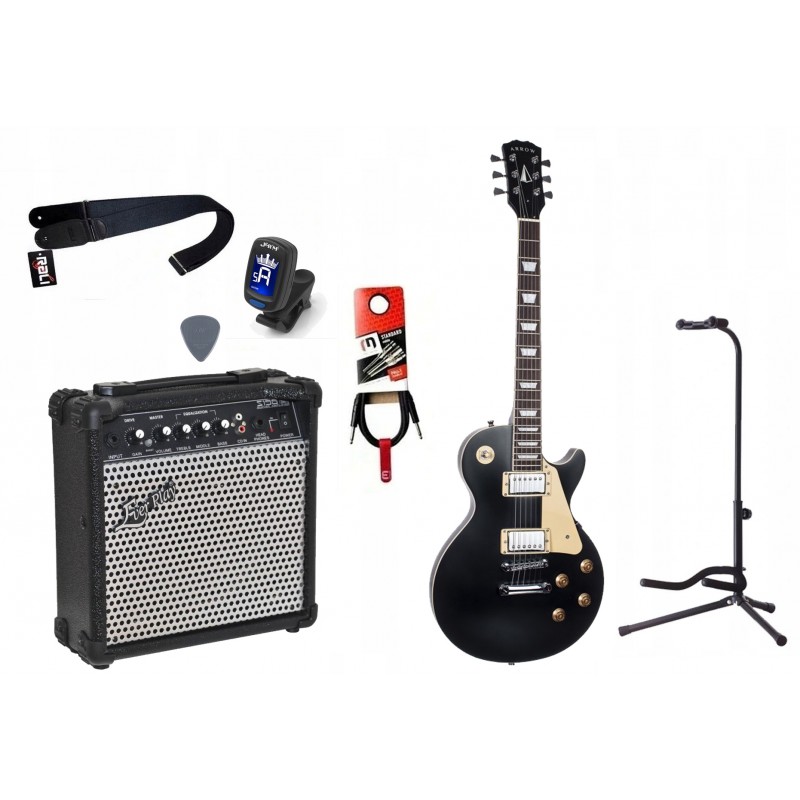 Gitara Elektryczna + Wzmacniacz 15W Tuner Zestaw 755 - 1