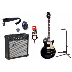 Gitara Elektryczna + Wzmacniacz 15W Tuner Zestaw 757 - 1