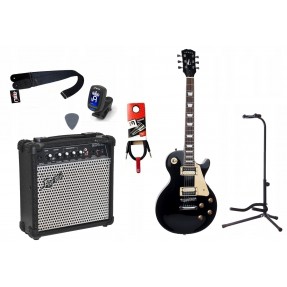 Gitara Elektryczna + Wzmacniacz 15W Tuner Zestaw 758 - 1
