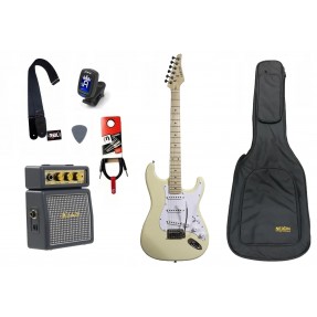 Gitara Elektryczna + Wzmacniacz 1W + Pokrowiec Zestaw 777 - 1