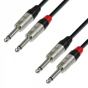 ADAM HALL K4TPP0900 REAN - kabel 2xJack -2xJack 0.9M