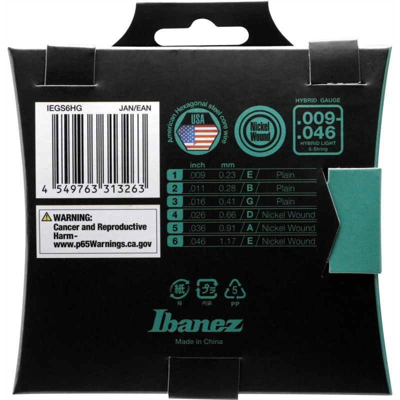 Ibanez IEGS6HG - struny do gitary elektrycznej - 2