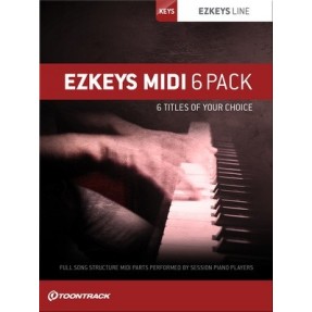 Toontrack EZkeys MIDI 6 Pack - zestaw presetów midi