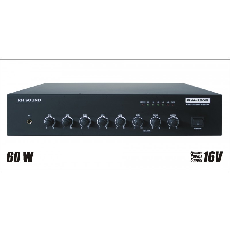 RH SOUND BW-160B - wzmacniacz mocy 100V - 1