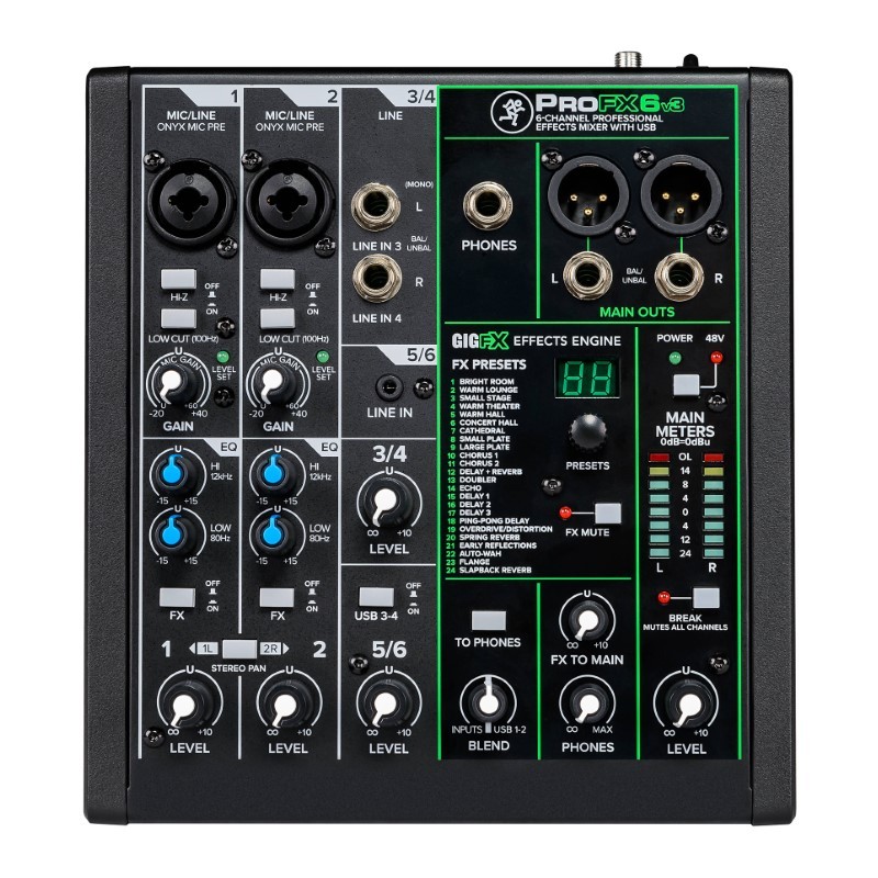 Mackie PROFX 6 V3 – mikser analogowy - 1
