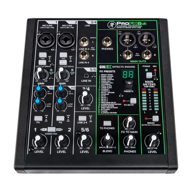 Mackie PROFX 6 V3 – mikser analogowy - 6