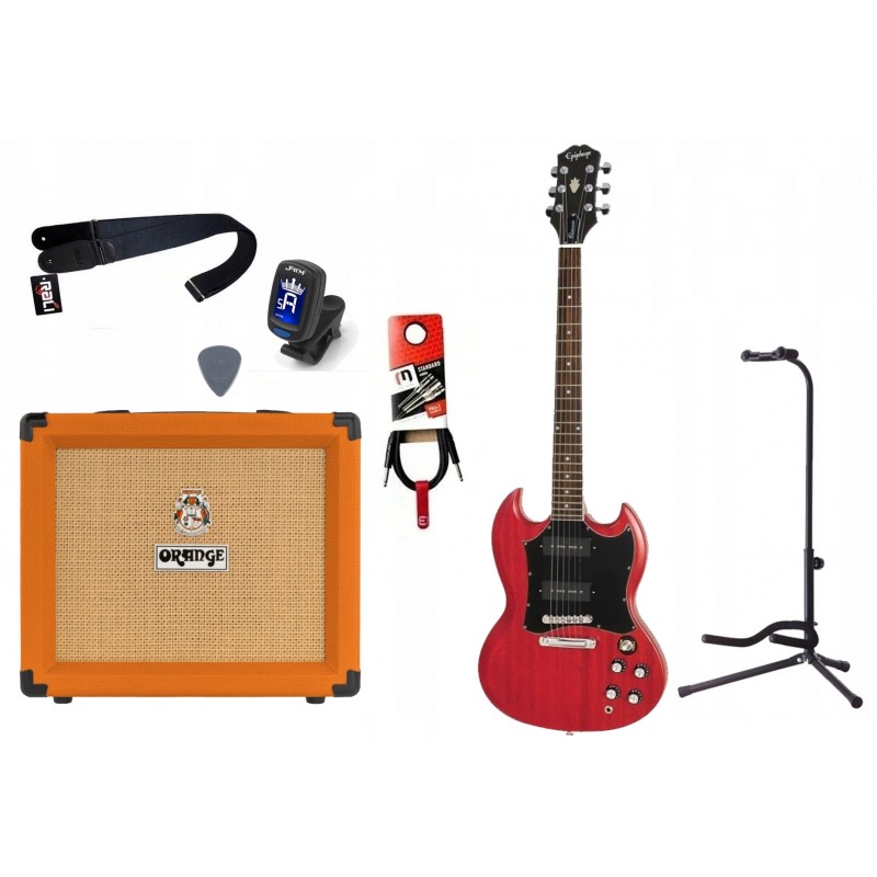 Gitara Elektryczna + Wzmacniacz 20W Tuner Zestaw 856 - 1