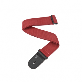D'Addario Polypropylene Guitar Strap, Red - pasek gitarowy - 1