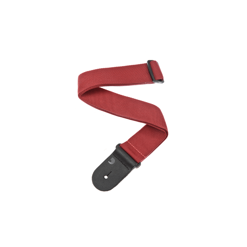 D'Addario Polypropylene Guitar Strap, Red - pasek gitarowy - 1