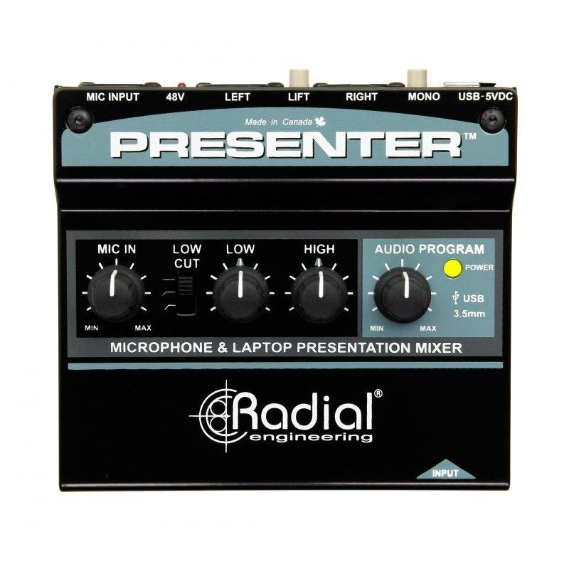 Radial Pro Presenter - mikser audio, interfejs