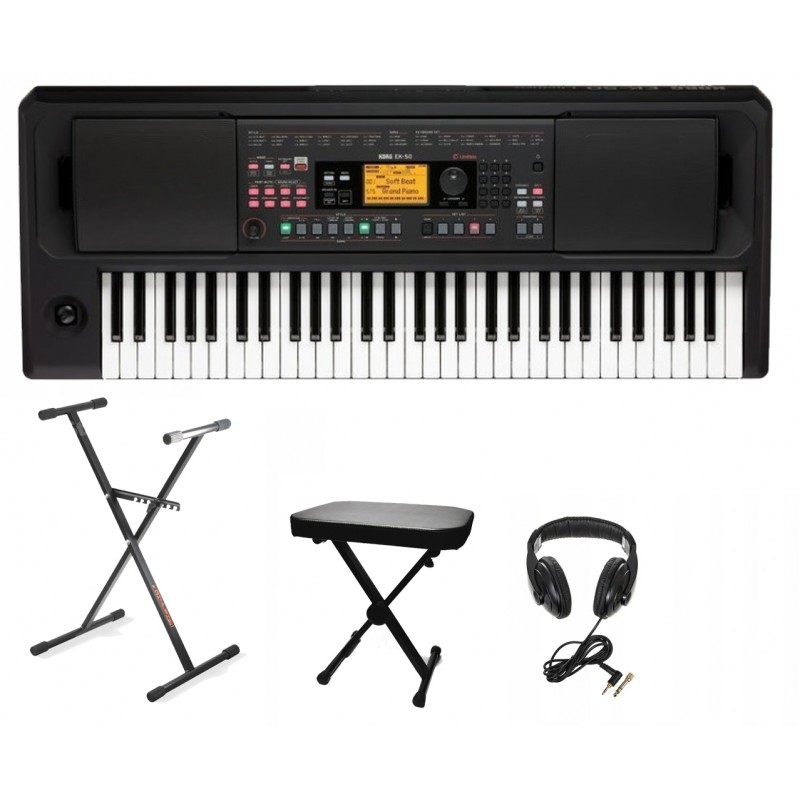 Keyboard Korg EK-50 L + Statyw + Ława + Słuchawki - 1