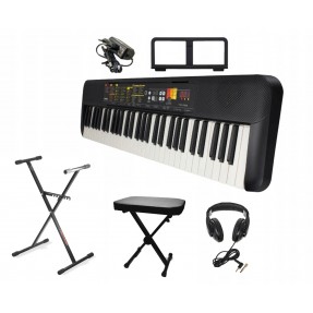 Keyboard Yamaha PSR-F52 + Statyw + Ława + Słuchawki - 1