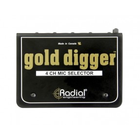 Radial Pro Gold Digger - selektor mikrofonowy