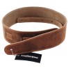 Leathertone Basic Velour BV-1-003O - Skórzany Pas gitarowy - 1