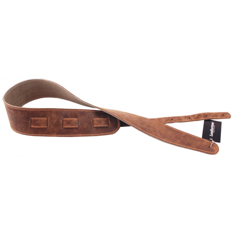 Leathertone Basic Velour BV-1-003O - Skórzany Pas gitarowy - 2