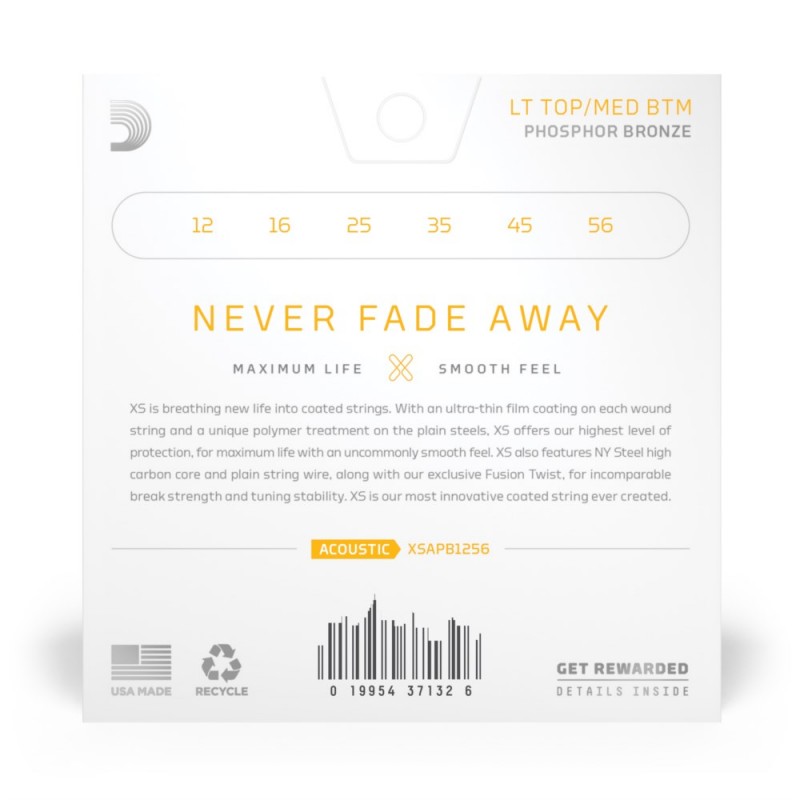 D'Addario XSAPB1256 - Struny do gitary akustycznej (12-56) - 3