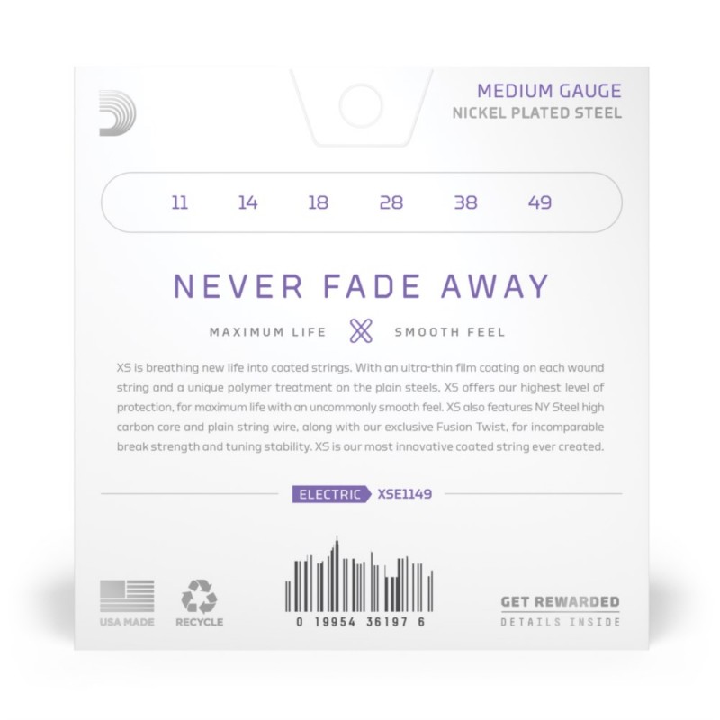 D'Addario XSE1149 - Struny do gitary elektrycznej (11-49) - 3