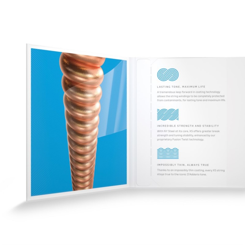 D'Addario XSAPB1253 - Struny do gitary akustycznej (12-53) - 4