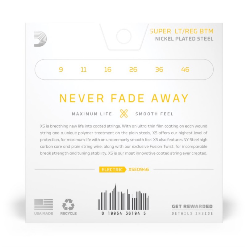 D'Addario XSE0946 - Struny do gitary elektrycznej (09-46) - 3