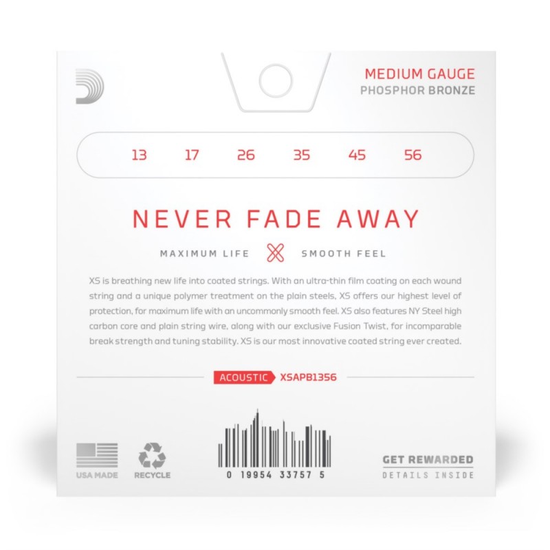 D'Addario XSAPB1356 - Struny do gitary akustycznej (13-56) - 3