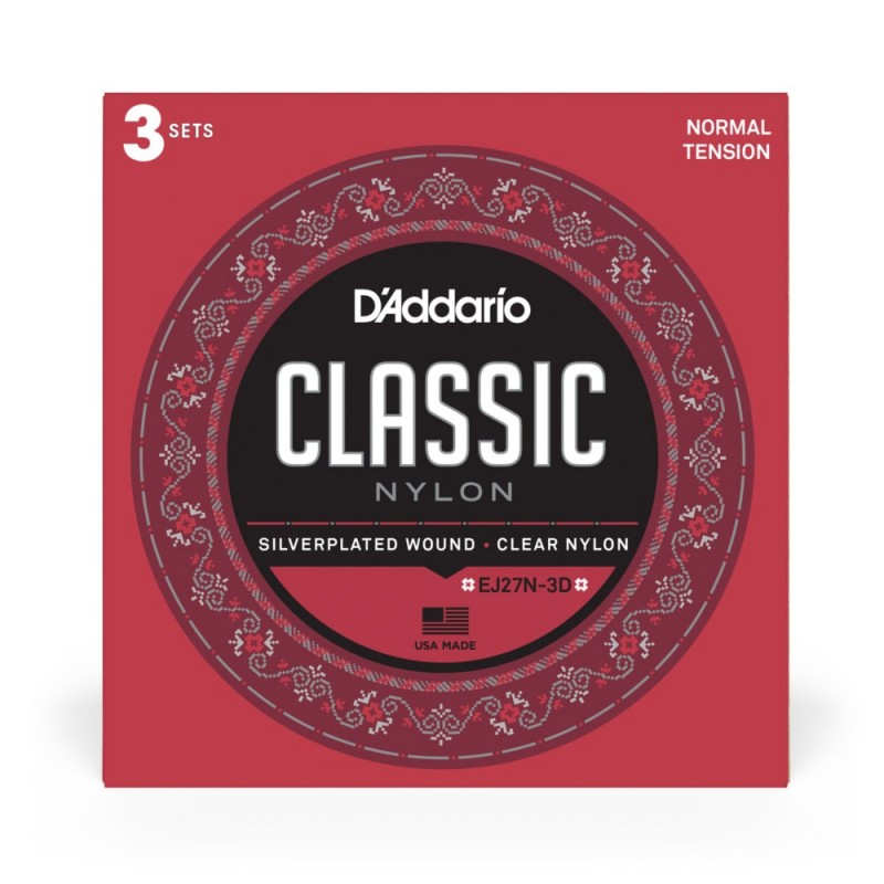 D'Addario EJ27N - Struny do gitary klasycznej (3 kpl.) - 1