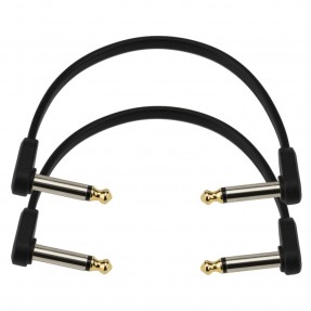 D'Addario PW-FPRR-206 - Płaski kabel krosowy kątowy (15.2 cm) - 1