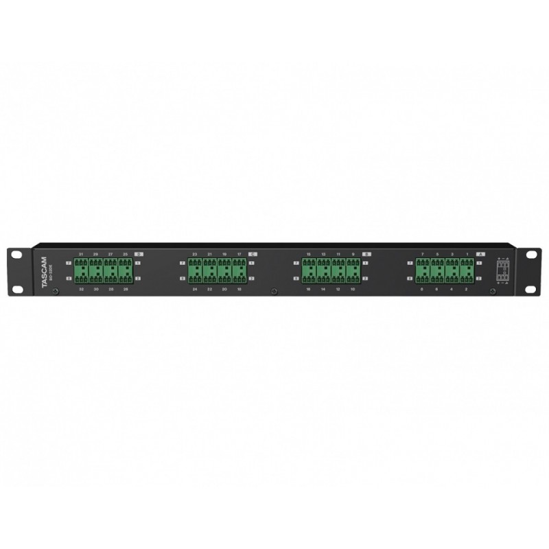 Tascam BO-32DE - Panel przyłączeniowy