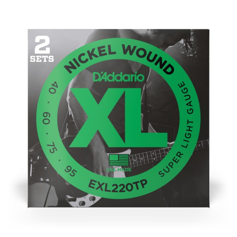 D'Addario EXL220TP - Struny do gitary basowej (40-95, 2 kpl.) - 2