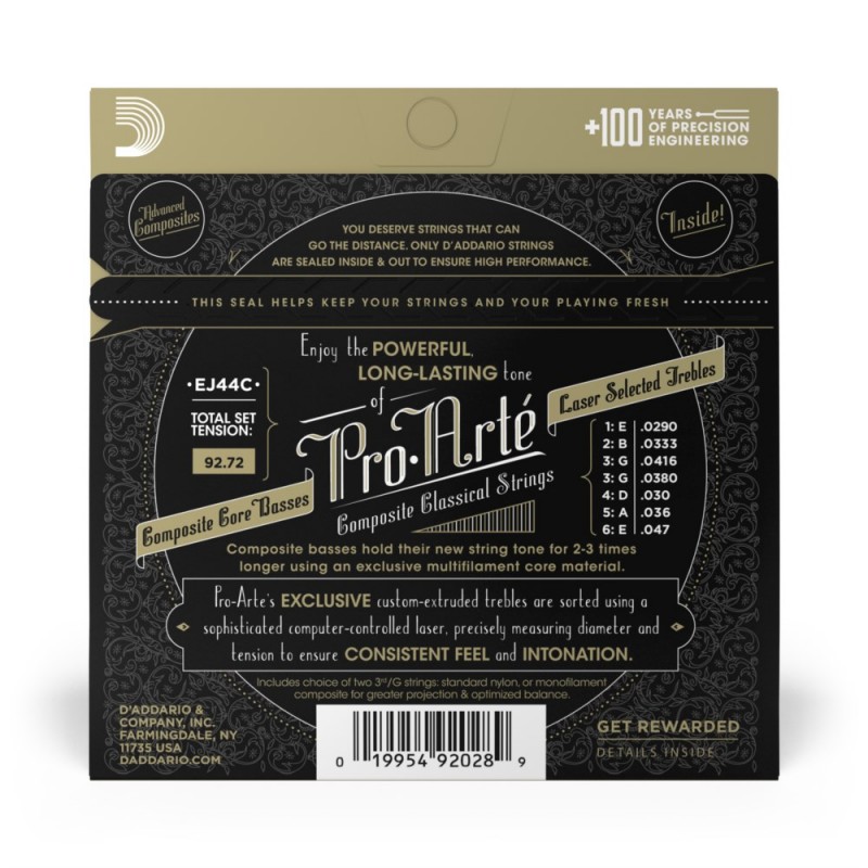 D'Addario EJ44C - Struny do gitary klasycznej - 3