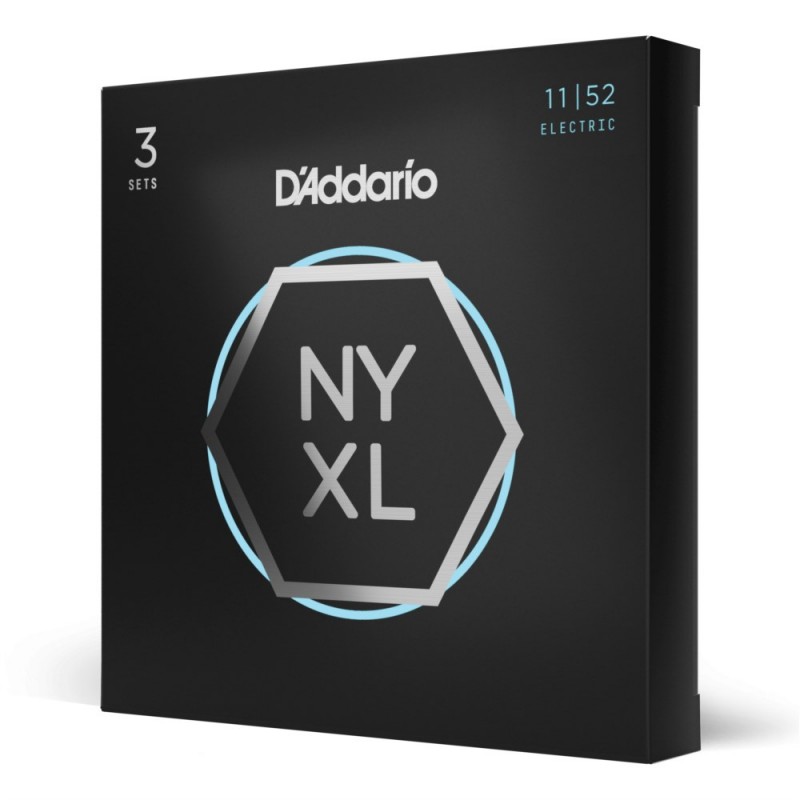 D'Addario NYXL1152-3P - Struny do gitary elektrycznej (11-52, 3 kpl.) - 1