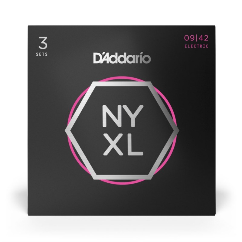 D'Addario NYXL0942-3P - Struny do gitary elektrycznej (9-42, 3 kpl.) - 2