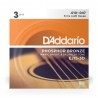D'Addario EJ15-3D - Struny do gitary akustycznej (10-47, 3 kpl.) - 2