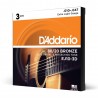 D'Addario EJ10-3D - Struny do gitary akustycznej (10-47, 3 kpl.) - 1
