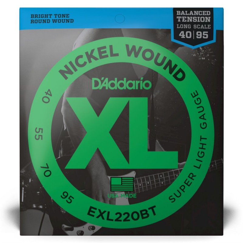 D'Addario EXL220BT - Struny do gitary basowej (40-95) - 2