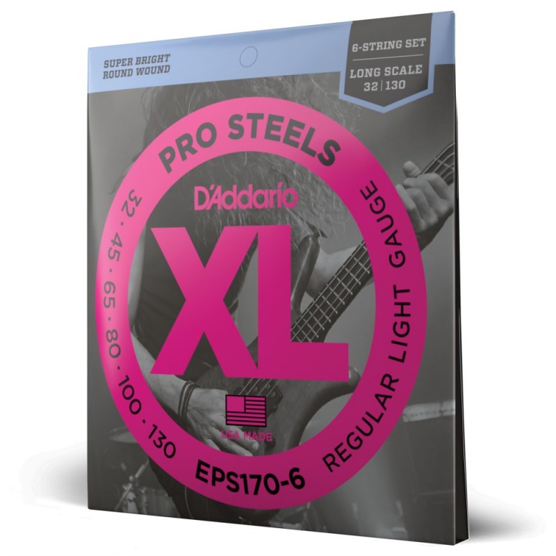 D'Addario EPS170-6 - Struny do gitary basowej 6-strunowe (30-130) - 1