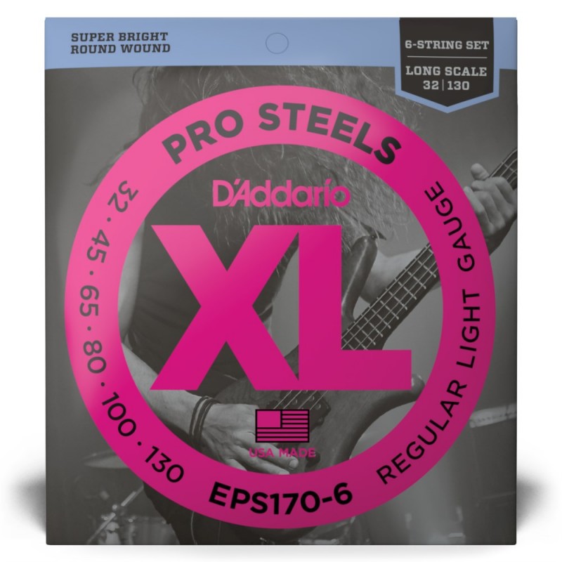 D'Addario EPS170-6 - Struny do gitary basowej 6-strunowe (30-130) - 2