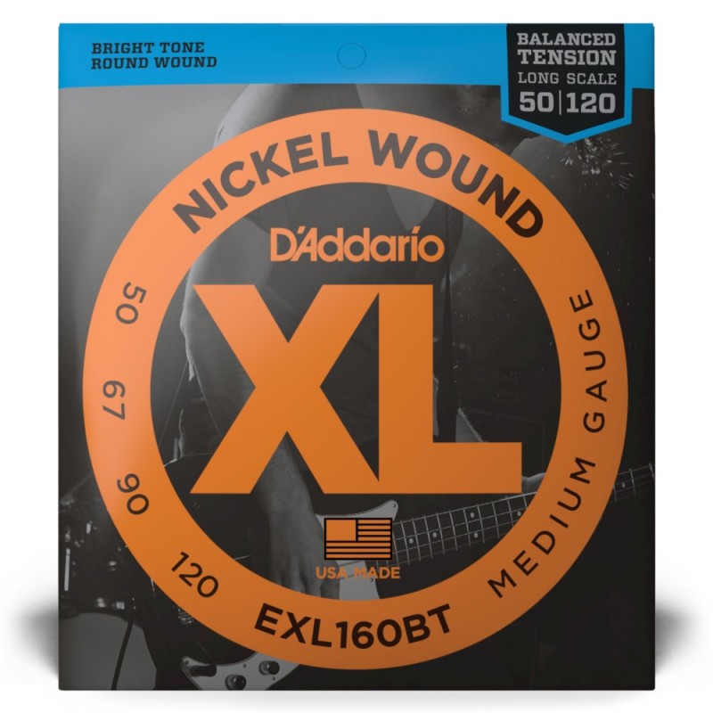 D'Addario EXL160BT - Struny do gitary basowej (50-120) - 2