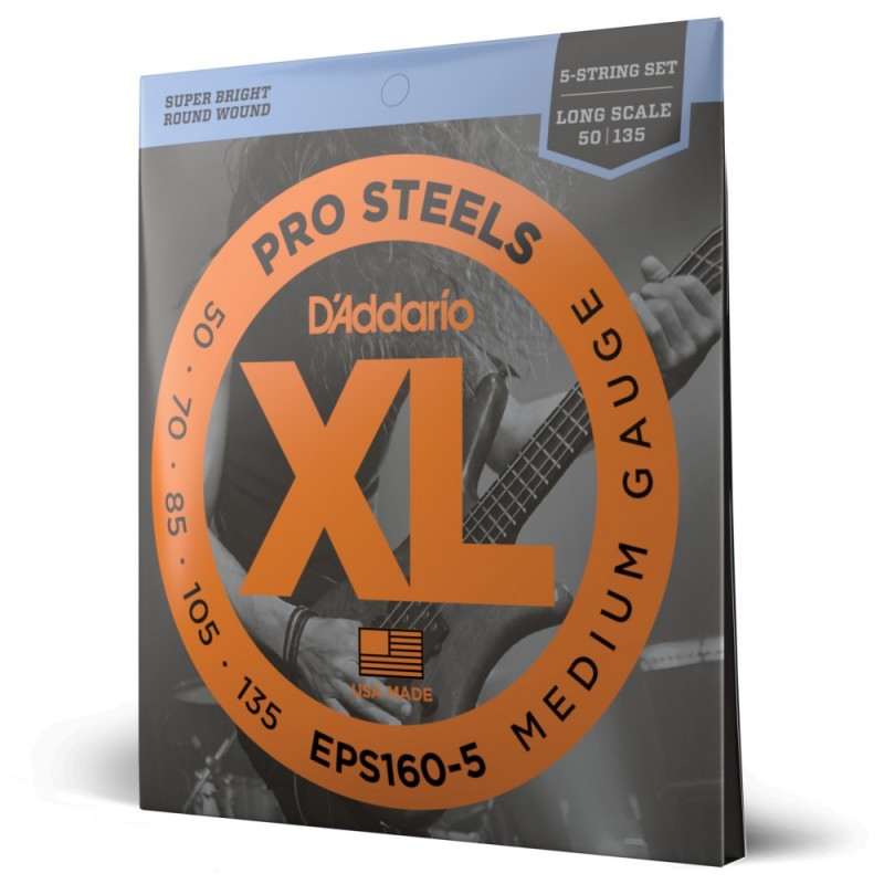 D'Addario EPS160-5 - Struny do gitary basowej 5-strunowe (50-135) - 1