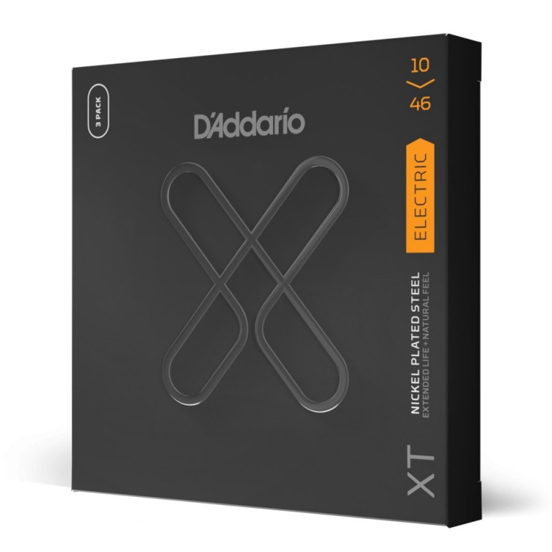 D'Addario XTE1046-3P XT - Struny do gitary elektrycznej (10-46, 3 kpl.) - 1