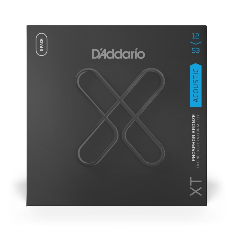 D'Addario XTAPB1253-3P - Struny do gitary akustycznej (12-53, 3 kpl.) - 2