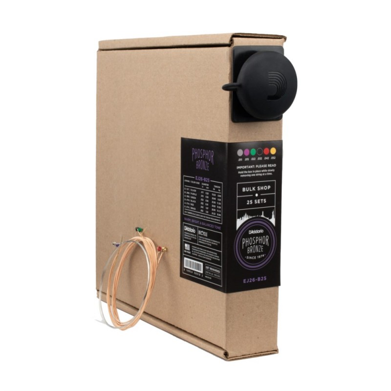D'Addario EJ26-B25 - Struny do gitary akustycznej (11-52, 25 kpl.) - 1