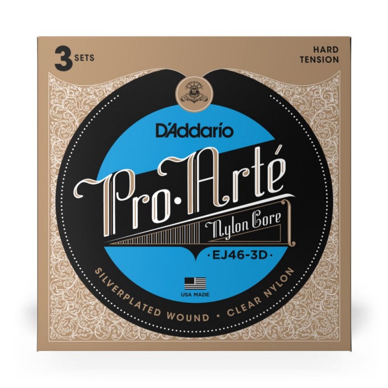 D'Addario EJ46-3D - Struny do gitary klasycznej (3 kpl.) - 2