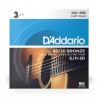D'Addario EJ11-3D - Struny do gitary akustycznej (12-53, 3 kpl.) - 2