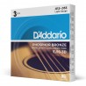 D'Addario EJ16-3D - Struny do gitary akustycznej (12-53, 3 kpl.) - 1
