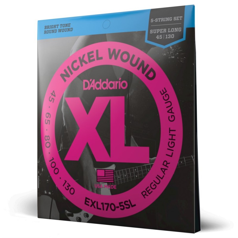 D'Addario EXL170-5SL - Struny do gitary basowej 5-strunowe - 1