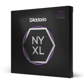 D'Addario NYXL1164 - Struny do gitary elektrycznej 7-strunowe (11-64) - 1