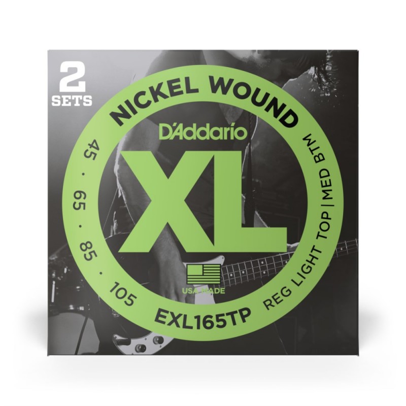 D'Addario EXL165TP - Struny do gitary basowej (45-105, 2 kpl.) - 2