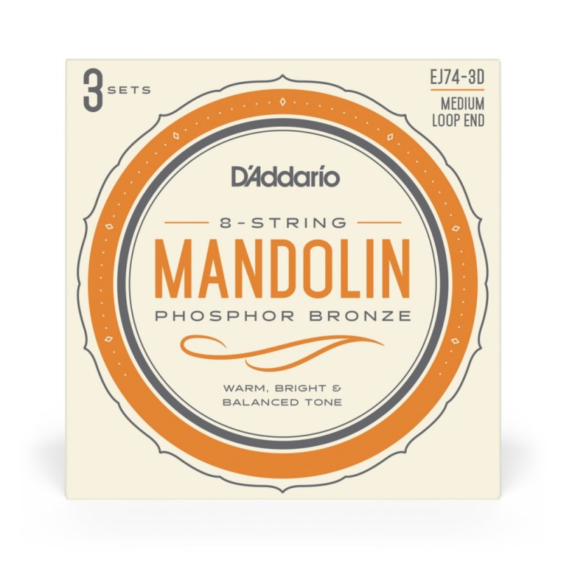 D'Addario EJ74-3D - Struny do mandoliny (11-40, 3 kpl.) - 2
