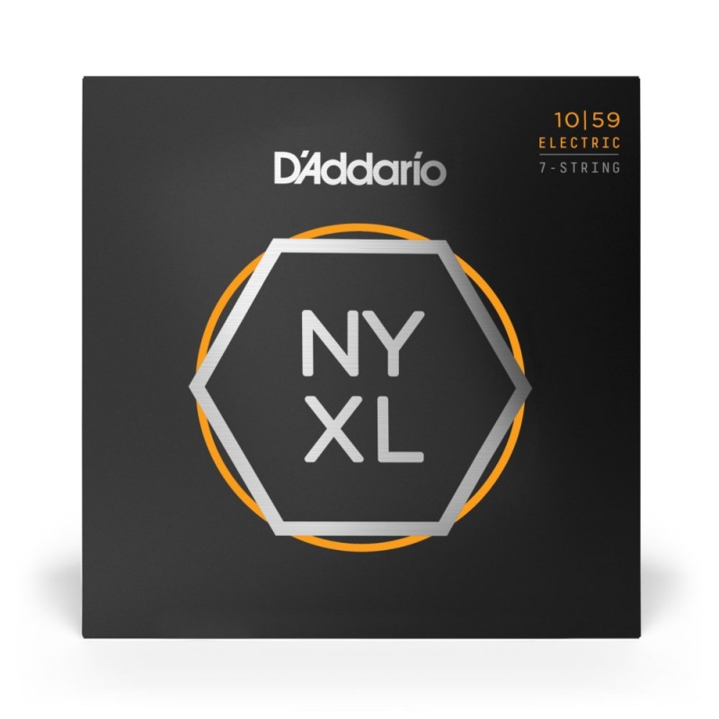 D'Addario NYXL1059 - Struny do gitary elektrycznej 7-strunowe (10-59) - 2
